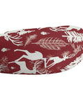 Cozy Christmas Deer Travel Neck Pillow with memory foam and U-shape support featuring festive deer print and zipper cover.