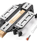 DIY Ready Door Hinge Jig For Woodworking With Aluminum Slotting Locator And Hole Locator Adjustable Length Supports