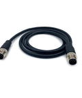 Heavy Duty M12 8 Pin Male To Male Connector Cable A Coding Straight Double Male IP67 Waterproof Fieldbus Sensor Cable 1 Meter AWG24