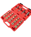Ultimate Engine Oil Pan Thread Repair Kit, 64 Piece Set With Oversized Taps And Plugs, Fixes Stripped Drain Plugs On Cars And Trucks Fast red case