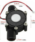 Dope Three Piece Micro Water Turbine Generator Kit DIY Hydro Power, Portable Half Inch Turbine, compact easy install unit
