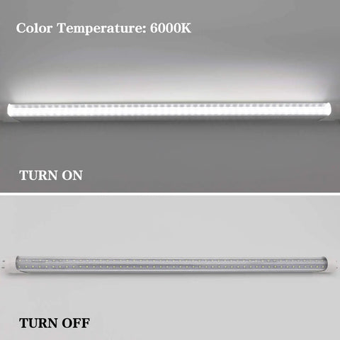 2 Foot Led Tube Lights V Shaped 6000K Cool White Ballast Bypass Direct Wire Shop Light 4 Pack Ultra Bright 15W Replaces 30W On Off