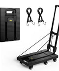 No Assembly Folding Hand Truck Dolly Cart with 440 lb capacity, extendable handle, heavy duty wheels and upright lock