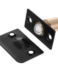 Premium Stainless Steel Door Ball Catch 10 Or 15 Pack Top Mount Closet Latch Hardware Set showing black catch and metal ball.