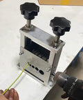 Heavy Duty Wire Stripper Machine Precision Power Tool Attach For Drill Operation, showcasing a wire being fed through a durable alloy frame.