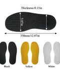 Black Rubber Soles Replacement For Shoes DIY Repair Kit With Anti Slip Particle Pattern Durable Non Slip Soles