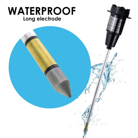 2 In 1 Soil pH And Moisture Tester With 12 Inch Long Probe For Plants Garden Lawn Farm Greenhouse Accurate pH Range 3 To 8 Waterproof