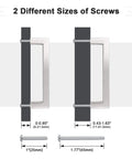 10 Pack Five Inch Hole Centers Brushed Nickel Cabinet Pulls Stainless Steel Square Kitchen Drawer Pulls screw sizes