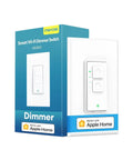 Smart Dimmer Switch Single Pole That Works With HomeKit, Alexa, Google Assistant, And SmartThings box and product