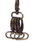 Dead Nuts Sturdy Curved Zinc Alloy Swivel Trigger Clasps For One Inch Webbing Bag Hardware Pack Of Twenty Featuring A Smooth Antique Brass Finish And No Sweat Snap Closure For Daily Gear, close-up view of swivel clasps.