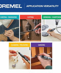 Dremel flex shaft tool attachment with comfort grip and 36-inch cable; engraving, cutting, grinding, polishing.