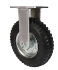Tough As Nails Heavy Duty 10 Inch Inflatable Rubber Caster With Stem Mount featuring a sturdy metal bracket and textured rubber tread.