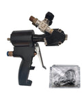 Professional PU Foam Spray Upgrade Gun With Air Purge Valve And Rugged Carrying Case, side view with accessories for construction use.