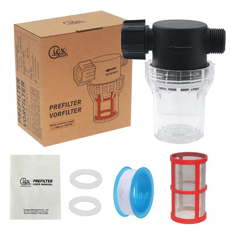 Garden Hose Filter With Quick Connect No Fuss Install Three Quarters Inch GHT Thread Sediment Trap For Irrigation Drip Systems