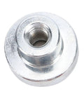 Rugged Magnetic Grounding Clamp Built With Strong Brass And Stainless Steel For Welding Jobs close-up view of steel component with threaded hole.