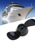 Outboard Propeller Replacement Kit With 2 Blade Thickened Plastic Prop For 12V And 24V Engines, Boat Upgrade Hub Kit