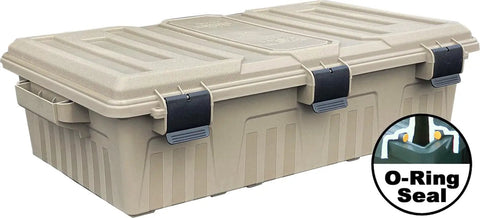 Divided Ammo Crate Utility Box With Seven Compartments Water Resistant And Lockable Ammo Storage For 5.56 9mm 12 Gauge And More