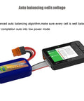 Smart Battery Checker ICC2010 For RC Folks, BattGO Ready, showing 2-8S cell balancing with XT60i connection and LiPo battery.