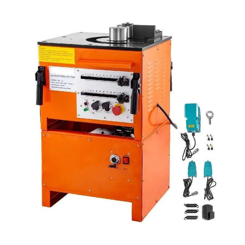 Heavy Duty Hydraulic Electric Rebar Bender With Foot Pedals 0-180 Degree Angle For Steel Bars Pure Copper Motor quiet operation.