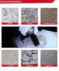 Installed DT-DIATOOL diamond core drill bit, 1-1/2 in (38 mm) hole saw with 5/8-11 thread for granite/marble on grinder