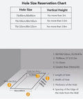 Heavy Duty Electric Telescopic Attic Staircase With Rock Solid Steel Build And No Fuss Pull Down Mechanism For Straight Up Smooth Storage Access At Home Or Office, hole size reservation chart.