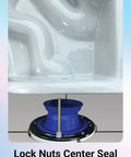 Adjustable Toilet Flange Repair Kit For Broken Or Low Bowls Features Self Adjusting Wax Free Seal And Built In Extender to align toilet.