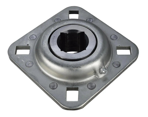 Drivetrain Disc Harrow Flange Bearing Replacement Part, Beefed-Up, Bore One And A Eighth Inch Square, Bolt To Bolt Five Inch