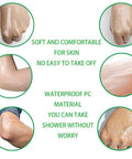Aftercare Bandage Roll For Tattoos 8 Inch By 2 Yard Waterproof Transparent Film applied to skin in multiple images