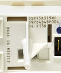 Genuine OEM Compressor Overload And PTC Start Relay Replacement For GE Refrigerators WR09X10107, close-up of white relay part