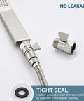 Water Flow Control Valve With Brass Shut Off For Dual Shower Faucets And RV Shower Head Hose No More Wasting Hot Water
