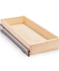 Smooth Glide Pull Out Cabinet Organizer And Slide Out Drawer With Heavy Duty Rollers, wooden drawer with smooth glides.