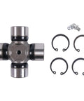 Series 4 Cross Bearing Kit For PTO Shaft U Joint, Replacement Universal Joint. Includes caps, circlips, and grease fitting.