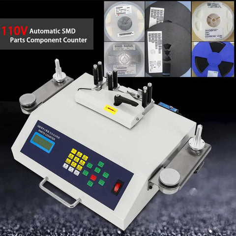 110V Totally Automatic SMT SMD Component Counter Machine for Precision PCB Parts Counting, 25W High Speed SMT SMD Parts Counter, Easy Material Handling and Accurate Inventory for Electronics Assembly