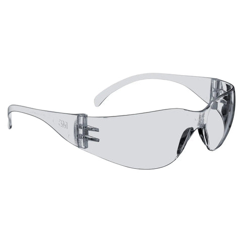 Virtua Lightweight Safety Glasses For Everyday Use Unisex Wraparound Eyewear With ANSI Z87 Protection Clear Lens And Frame Side View