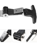 Close-up of Beefy Rubber Latch Set 4 Pack With Stainless Steel Buckles and Spring Tension, showing T-handle and mounting hardware.