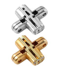 Hidden Cross Hinges For Doors 4 Pack 180 Degree Opening Stainless Steel Satin Finish Invisible Gate Hinges For Folding Doors Cabinets Chests And Wooden Boxes Vctitil