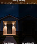 Color Changing GU10 RGB LED Bulb 12 Colors, 5W Dimmable, Remote Pack of 4 in front porch at night with timer setting