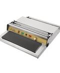 Rock Solid No Sweat Hand Cling Wrap Sealer And 18 Inch Food Packaging Machine with control panel and wrap area