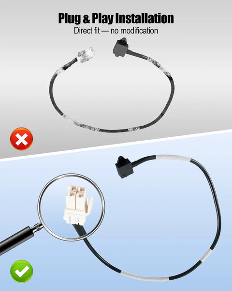 Electronic Sensor Assembly For Front Loading Washing Machines, Push Pull Type, 100 Celsius, Precise Drum Monitoring, Replaces Part EBD48922806, Fits Various Models, Easy Install Replacement Sensor, plug and play connector