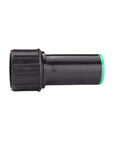 Compression Swivel Adapter With Washer Connects One Half Inch Drip Tubing To Three Quarter Inch MPT Pipe Easy Hose Bib FHT Connection, black