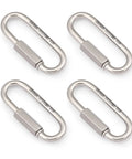 Marine Grade Stainless Steel 316 Quick Links Set Of Four One Quarter Inch Large Opening Chain Connectors for Boats