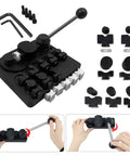 Multi Functional Ring Bending Tool with 7 Post Molds and 6 Nylon Dies for Jewelry Making, Steel Construction, Heavy Duty