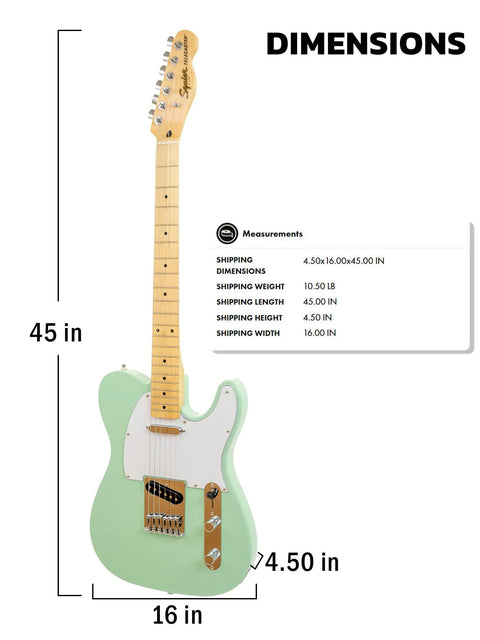 Affinity Telecaster Surf Green Dope Gear Bundle With Frontman 10G Amp Gig Bag Tuner Instrument Cable Strap Picks And Instructional DVD