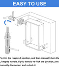 Stainless Steel Retractable Index Plunger Pin, Spring Loaded Positioning Latch With Nut, M8 Thread Dead Nuts usage diagram