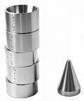 17 Degree Folding Die Set For Ring Sizers And Hydraulic Presses Pro Grade Beefy 5 Piece Stainless Steel Coin Ring Reduction Die Kit