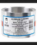 Roll of Aluminum Roll Valley Flashing 4 In Wide By 50 Ft Long 0.0140 In Thick Heavy Duty Roofing Flashing For Valleys with label