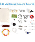 1-30 MHz Manual Antenna Tuner Kit For HAM Radio QRP DIY Project components spread out for assembly