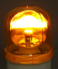 Rotating LED Warning Light Bulb For Industrial Signal Tower Lamp 12V DC Yellow Beacon glowing in dark, 360 Degree Flashing