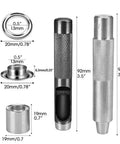 Grommets One Half Inch Heavy Duty Metal Eyelets Kit For Fabric Curtains Tents And Boat Covers Repair Hammer On Grommet Set Dimensions