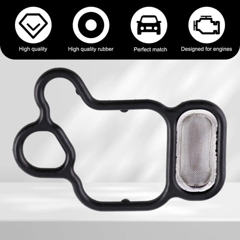 2 Piece Solenoid Gasket Kit For Honda Engines Direct Fit Easy Install Head Cylinder Valve Gasket Spool Filter Screen With O Ring